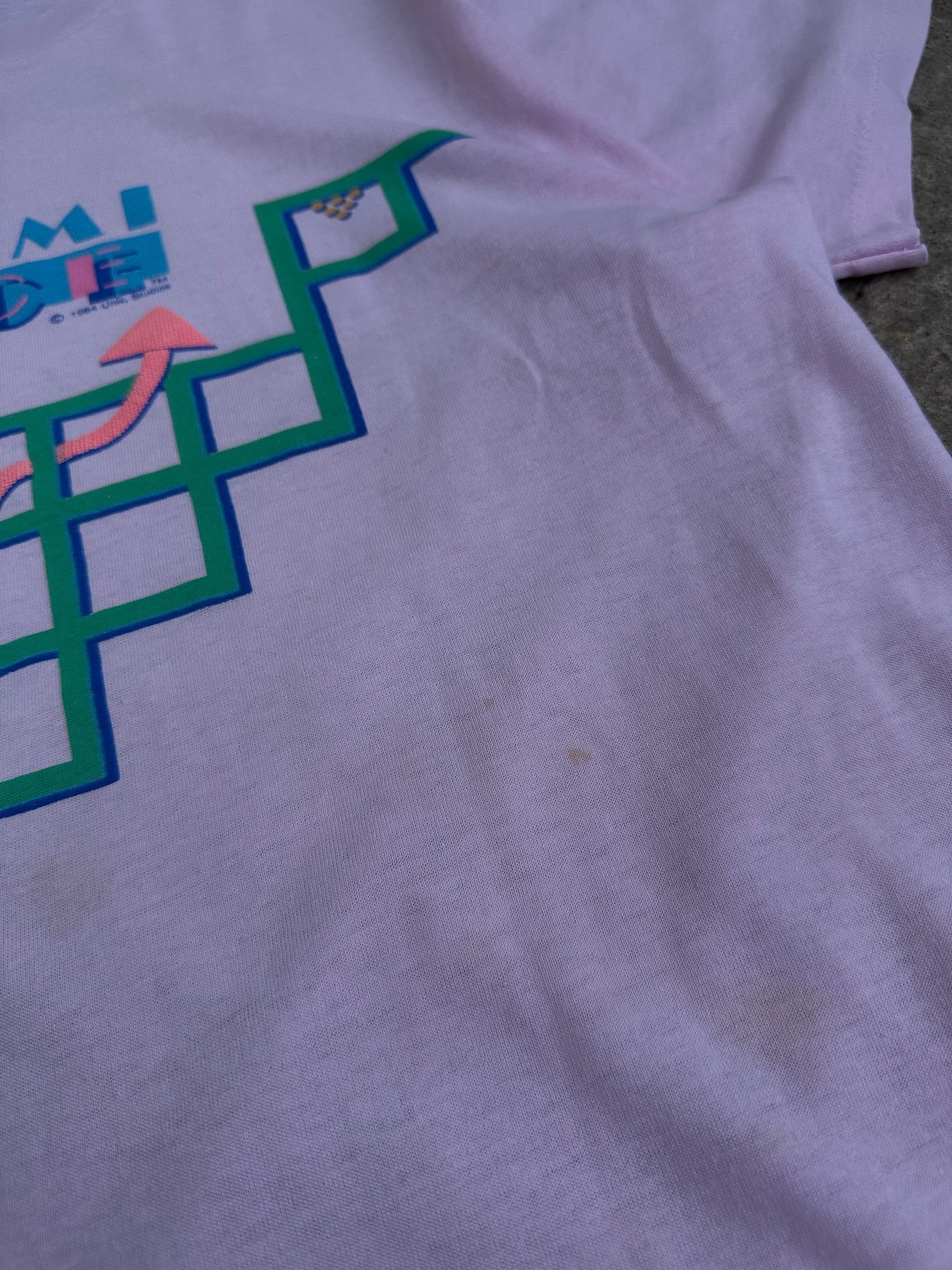 Vintage Vintage 1984 Miami Vice Blue Shirt Single Stitch Movie Promo Size US M / EU 48-50 / 2 - 7 Thumbnail