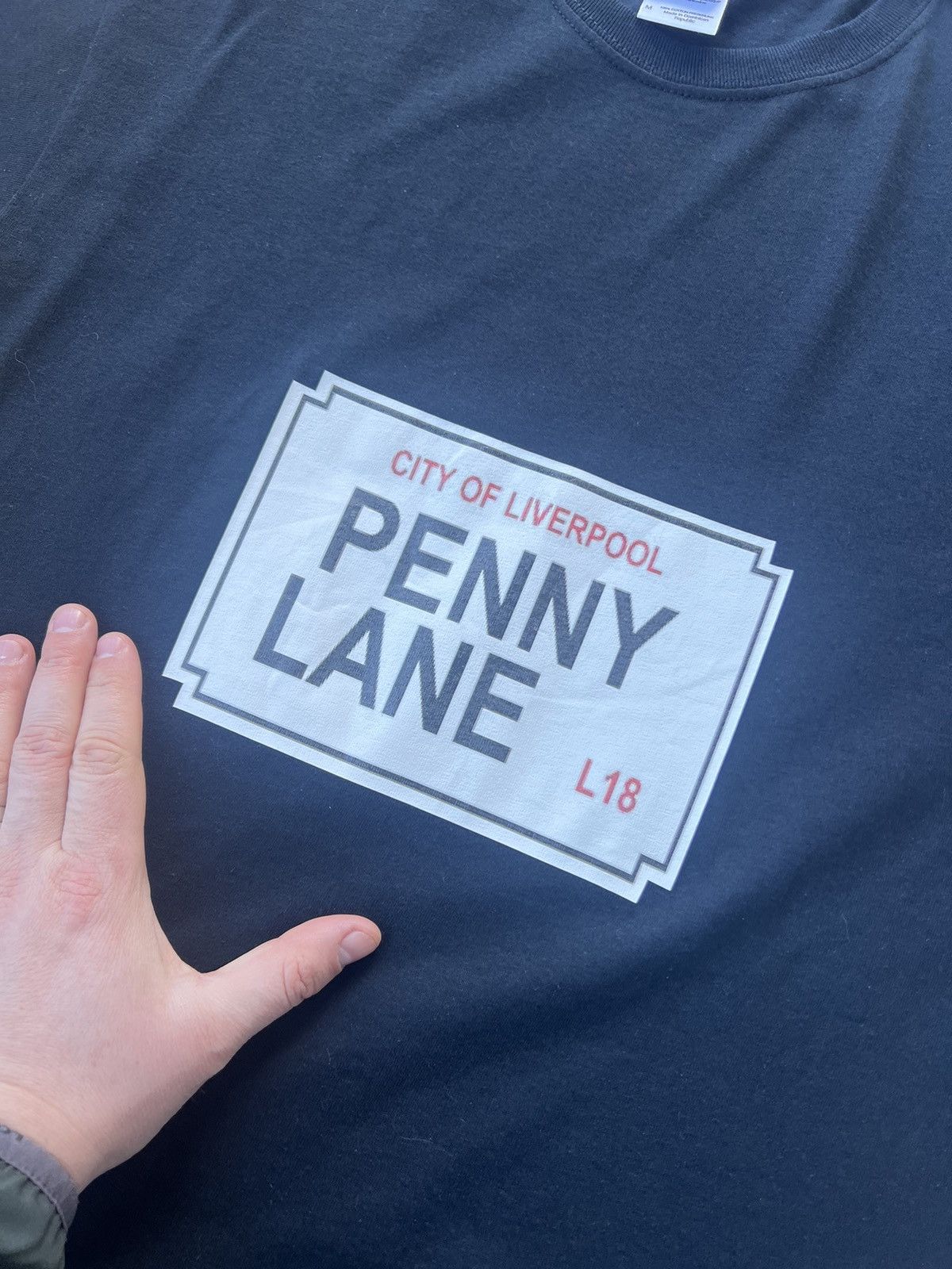 Gildan City Of Liverpool Penny Lane Vintage Tee Size US M / EU 48-50 / 2 - 2 Thumbnail