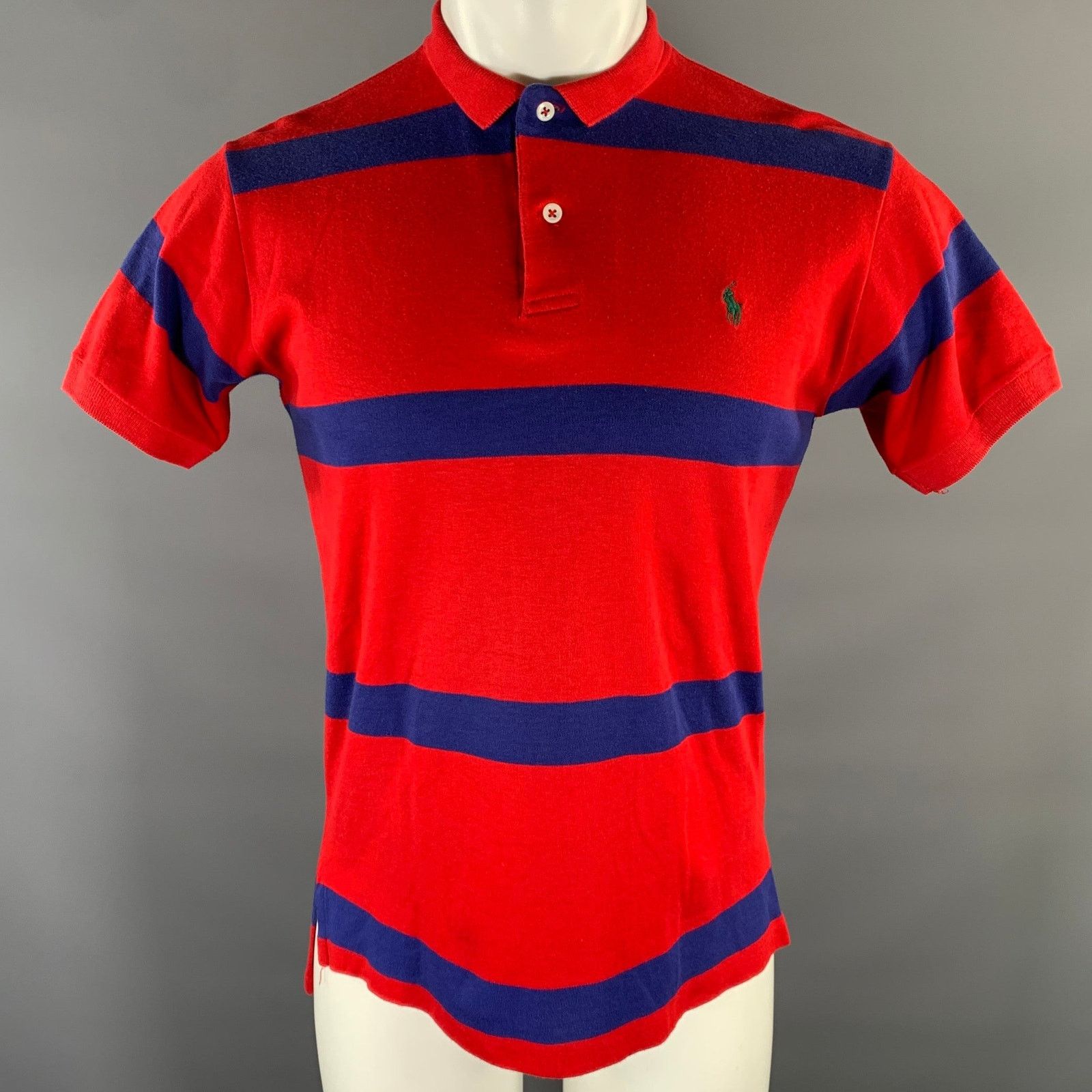 Ralph Lauren RALPH LAUREN Size M Navy Red Logo Cotton Mini Collar Polo Size US M / EU 48-50 / 2 - 1 Thumbnail