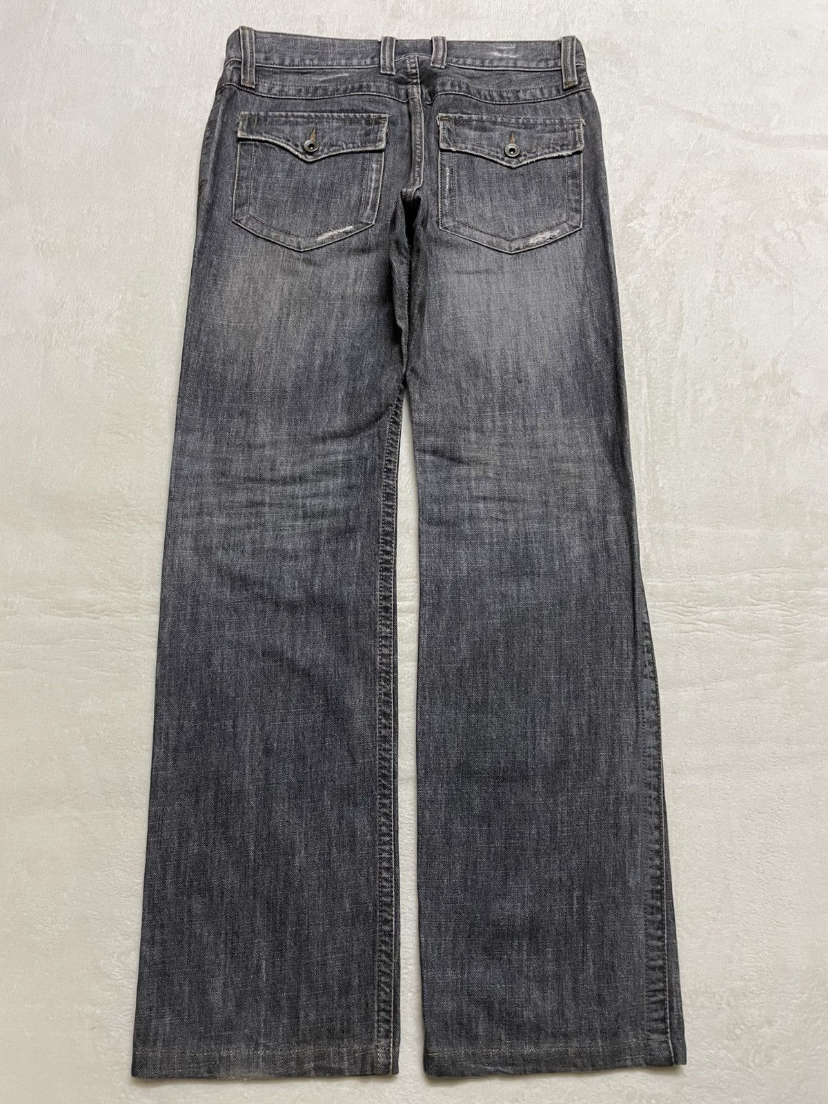 Japanese Brand Vintage Comme Ca Collection Distress Faded Studded Size US 33 - 11 Thumbnail