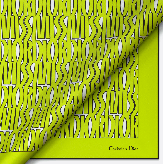 Dior × Travis Scott o1w1db10625 Size : OS / Dior Square Scarf in White/Green Size ONE SIZE - 4 Thumbnail