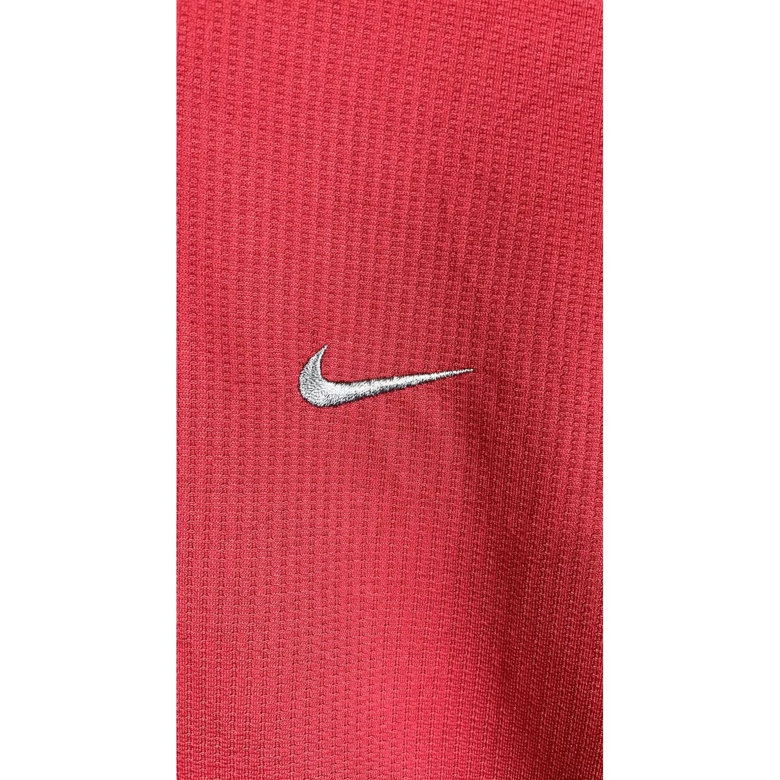 Nike Nike Sphere Dry Shirt Mens Medium Red Short Sleeve Athletic Running Raglan Size US M / EU 48-50 / 2 - 2 Thumbnail
