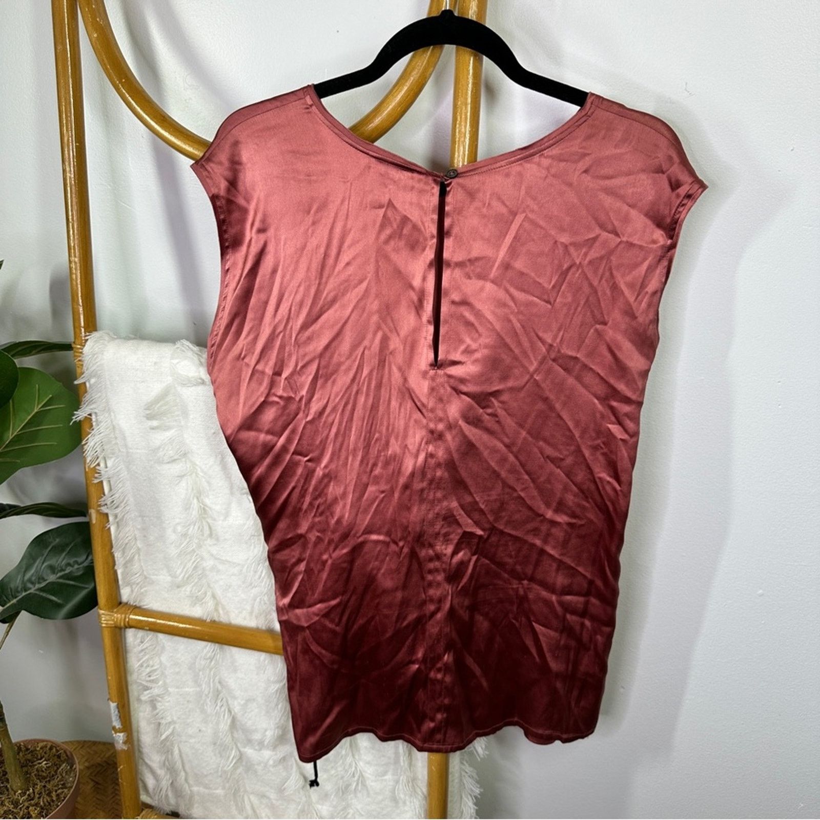 Ann Demeulemeester Ann Demeulemeester Rose Silk Tie Blouse sz 44 Size L / US 10 / IT 46 - 3 Thumbnail