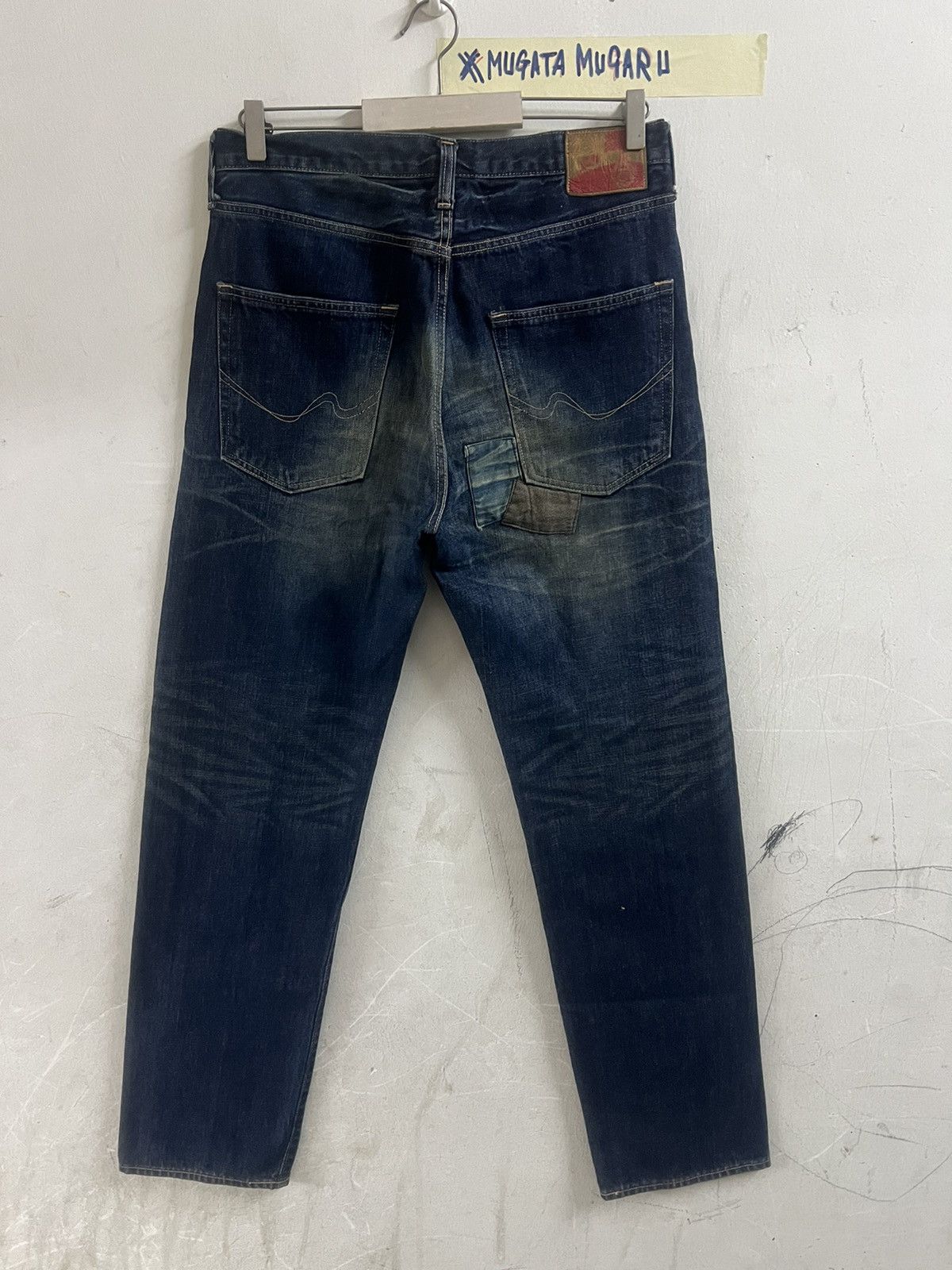 4GSELLER × Japanese Brand PATCHWORK‼️KAPİTAL STYLE COVERNAT 100TA DISTRESSED DENIM PANT Size US 32 / EU 48 - 8 Thumbnail