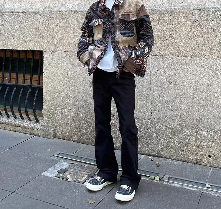 Japanese Brand × Vintage Vintage street wash micro flare black casual jeans Size US 28 / EU 44 - 1 Thumbnail