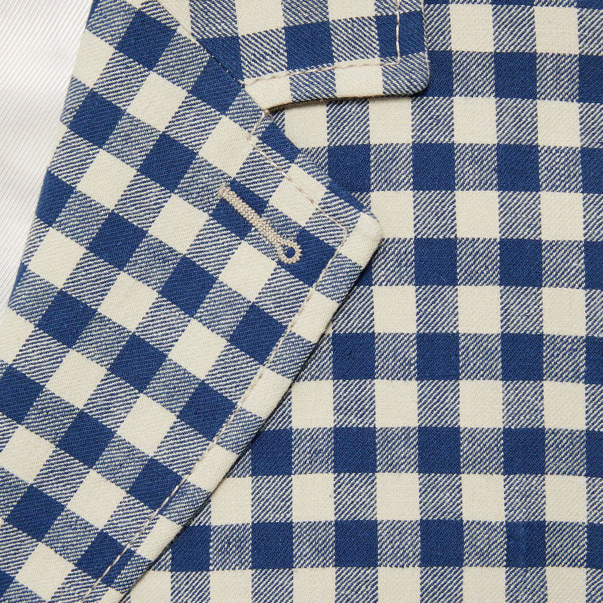 Gucci o1mt1gz0525 Gingham Cotton Linen Jacket in Multicolor Size US M / EU 48-50 / 2 - 3 Thumbnail