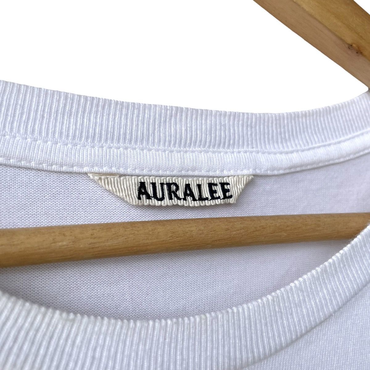 Auralee Auralee Japan Luster Plaiting White Longsleeve Tee Size US L / EU 52-54 / 3 - 6 Thumbnail