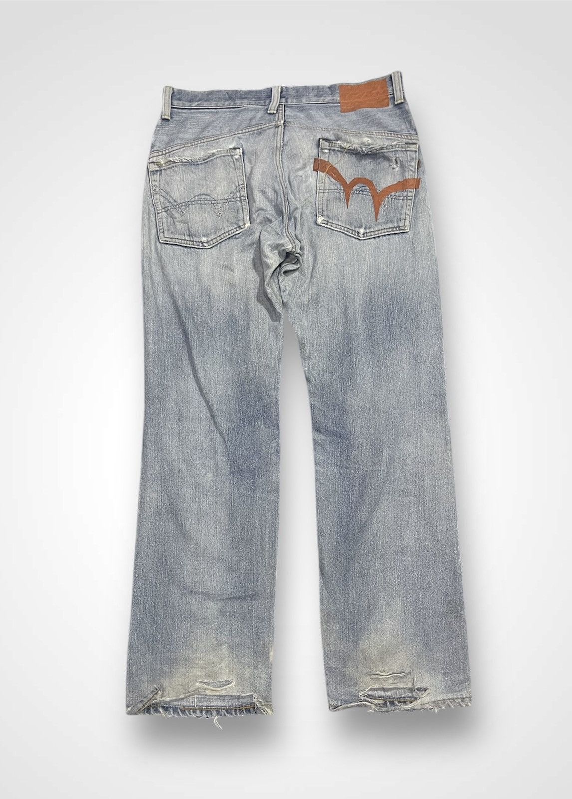 Edwin × Japanese Brand Edwin Selvedge Distressed Jeans (14) Size US 36 / EU 52 - 2 Thumbnail