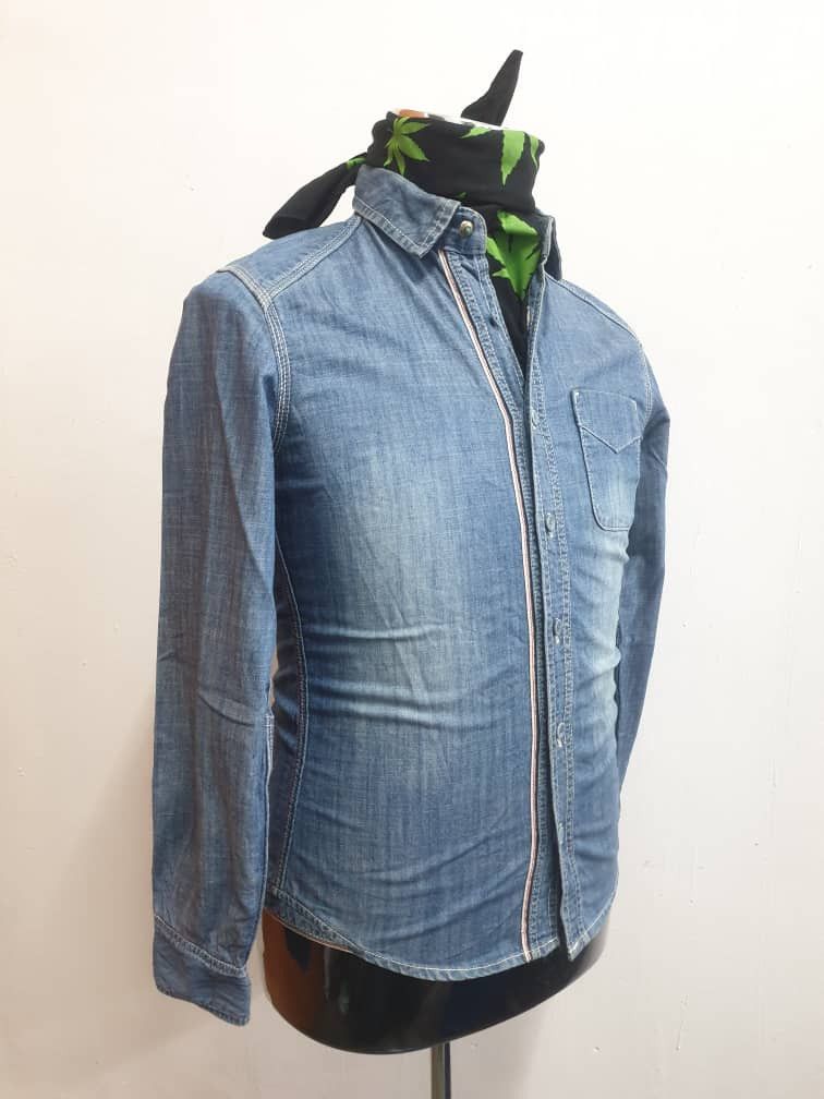 Japanese Brand Simplicite plus salvedge design chambray shirt Size US M / EU 48-50 / 2 - 10 Thumbnail
