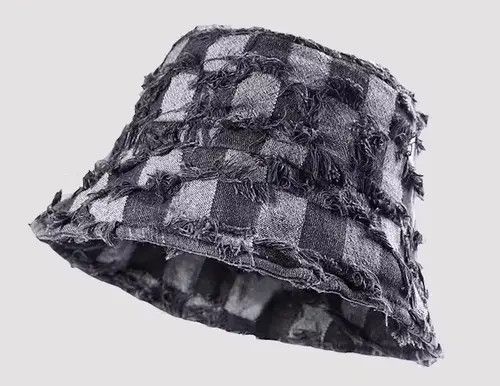 Other Checkerboard plaid distressed bucket hat Size ONE SIZE - 2 Thumbnail