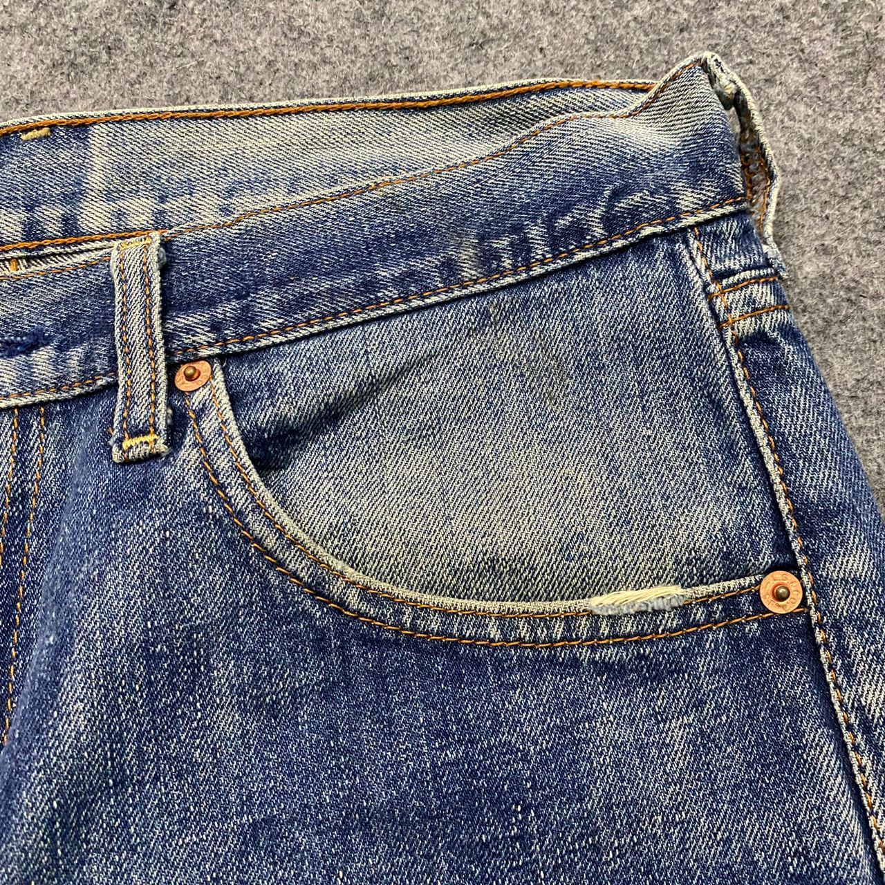 Levi's Vintage 90s Levis 503 Distressed Denim Kurt Cobain Style Size US 32 / EU 48 - 10 Thumbnail