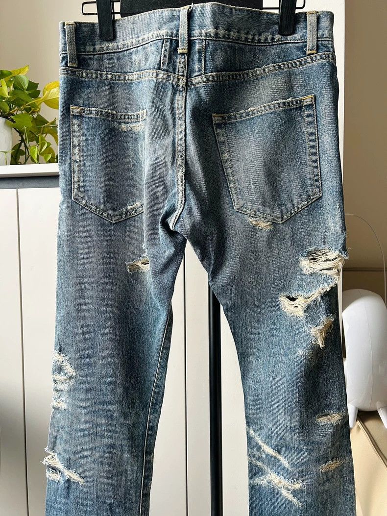 Yves Saint Laurent Saint Laruent 13fw First Year Show Style D02 Washed Erosive Size US 31 - 4 Thumbnail