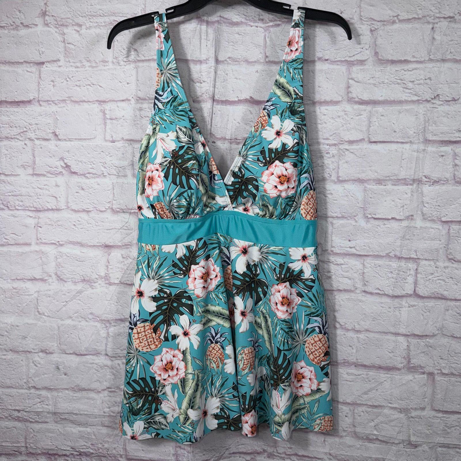 Other Floral Print Tankini Top - 2XL Size ONE SIZE - 1 Thumbnail