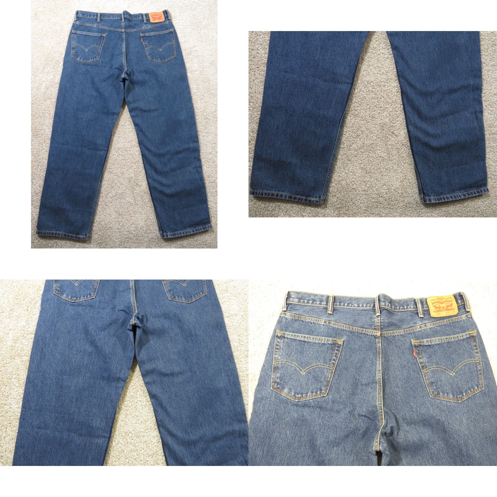 Levi's VINTAGE Levi's 550 Jeans Blue 42X32 Regular Mens Relaxed Straight 5-Pocket Denim Cotton Zip Tapper leg 42 in inseam 32 in 90s/Levi's 500 Series Size US 42 / EU 58 - 8 Thumbnail
