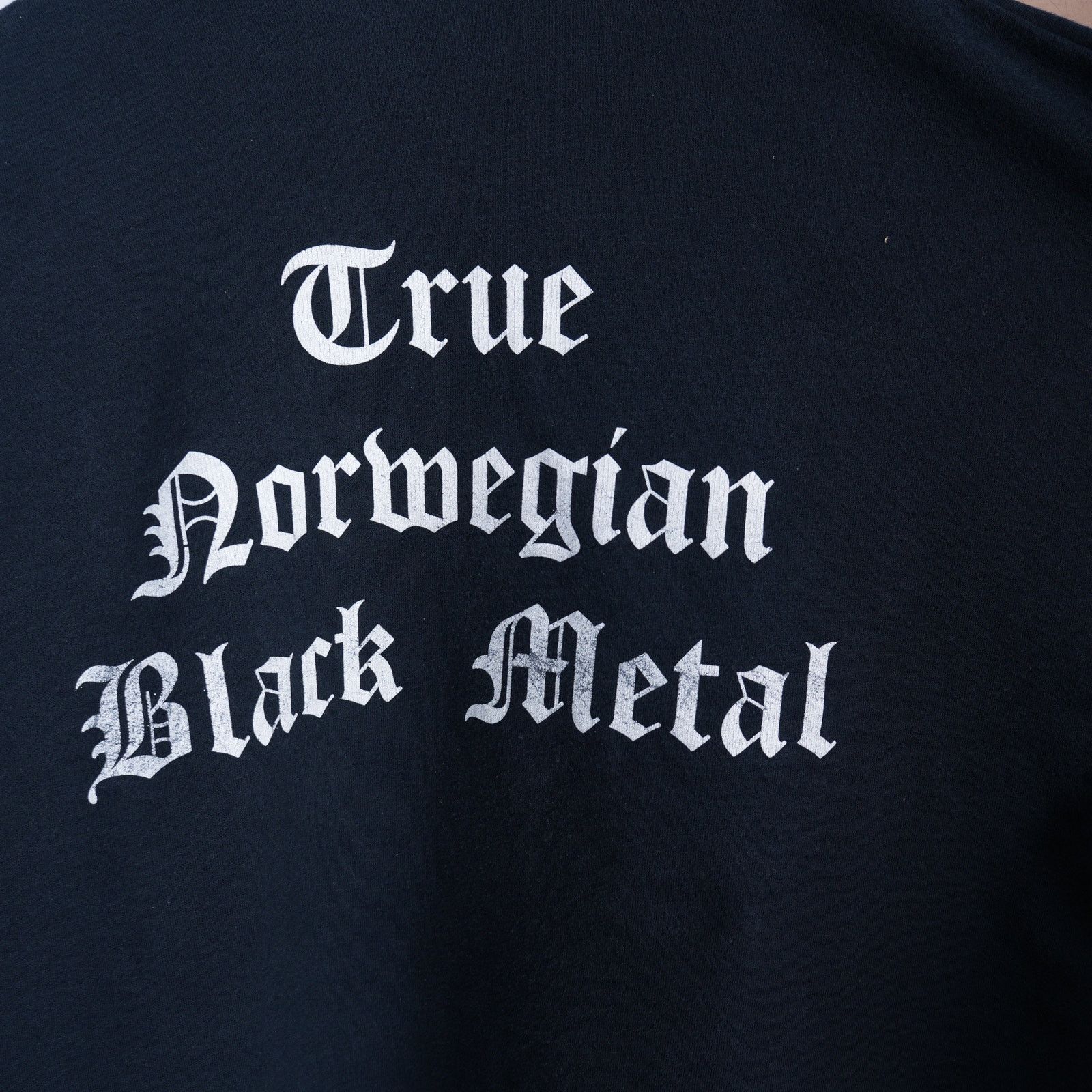 Vintage DARK THRONE 'DANKERFAUST TRUE NORWEIGAN BLACK METAL' HOODIE Size US L / EU 52-54 / 3 - 5 Thumbnail