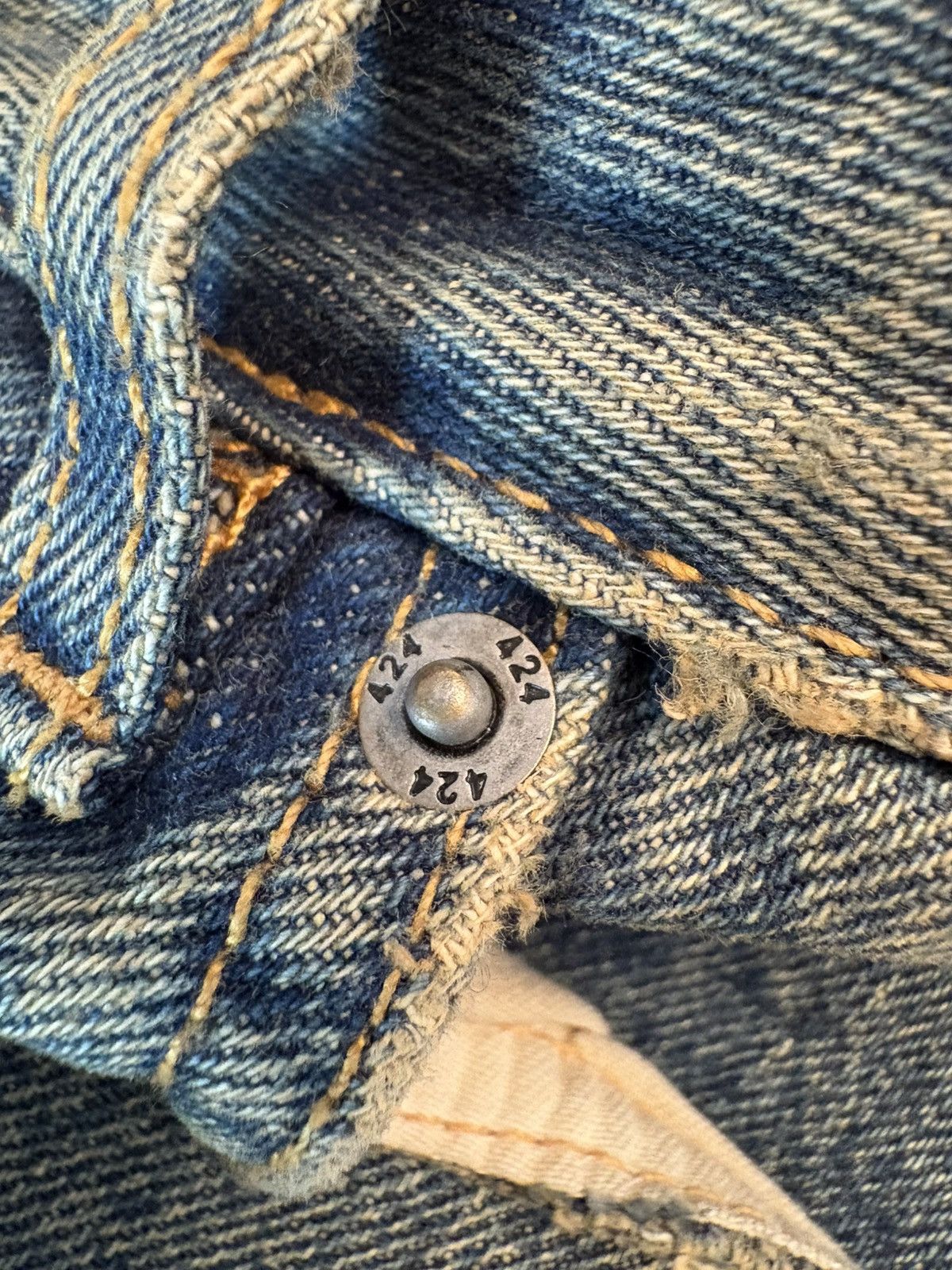 424 424 Blue Big Daddy Denim Shorts Size US 32 / EU 48 - 5 Thumbnail