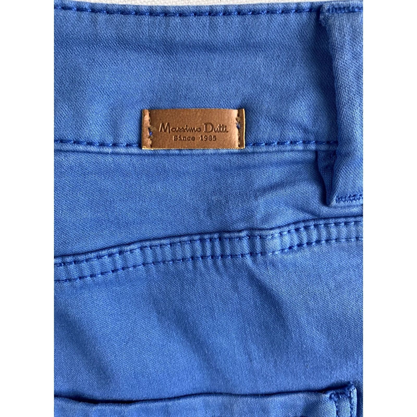Massimo Dutti Massimo Dutti Women Pants Size 8 Skinny Fit Blue Cotton Pockets Casual 28X24 Pants Women Regular Blue 8 Skinny Fit Casual 28X24 Size 30" / US 8 / IT 44 - 6 Thumbnail