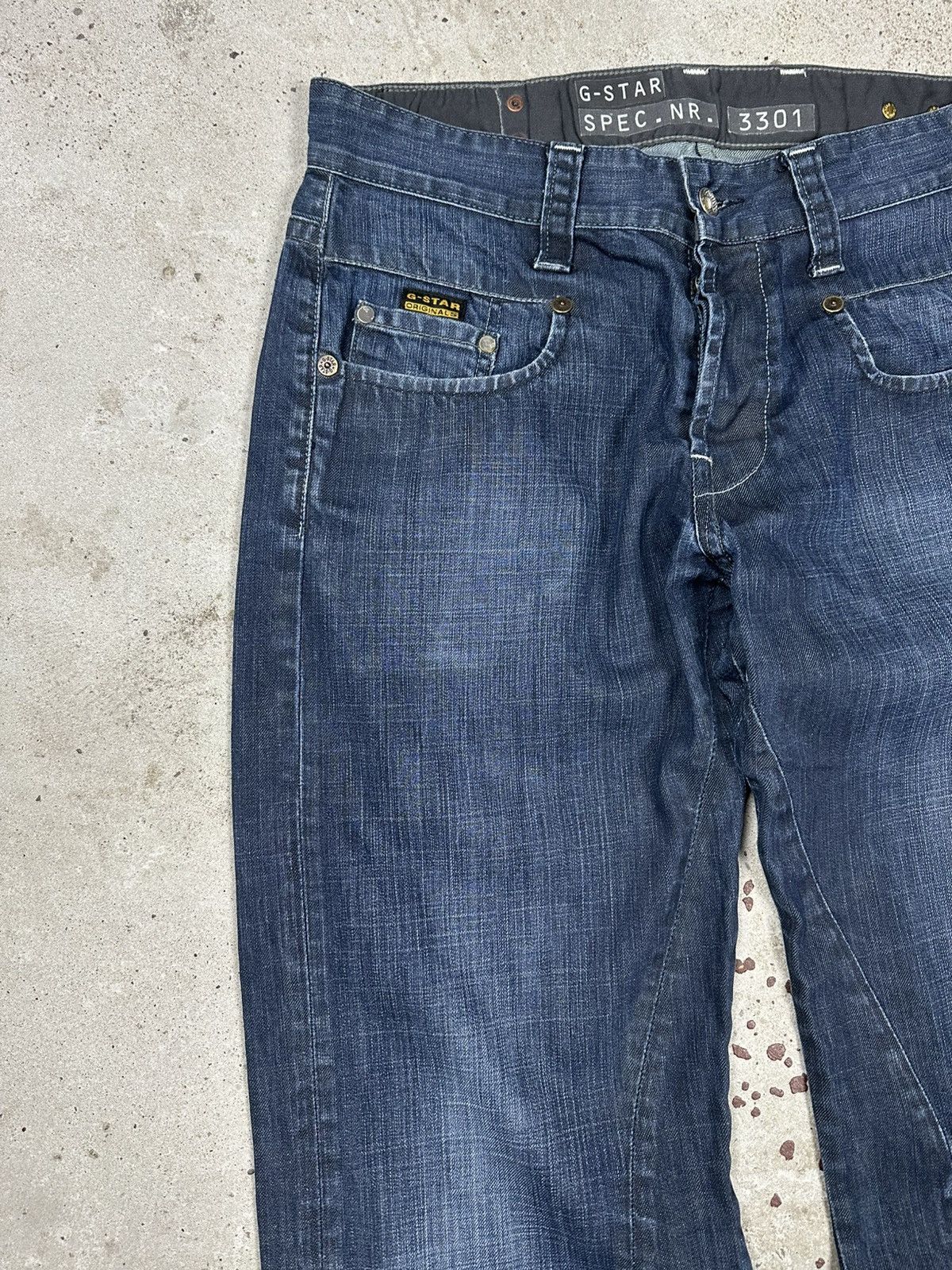 G-Star × Japanese Brand × Vintage Vintage Y2K G Star Raw Baggy Radar Cover Loose Denim Pants Size US 32 / EU 48 - 5 Thumbnail