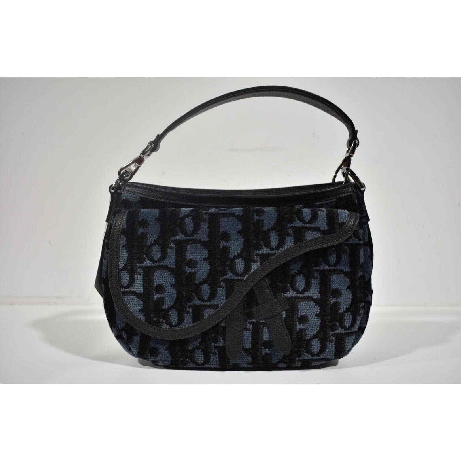 Dior Christian Dior Mini Saddle Soft Black Crossbody Handle Bag Size ONE SIZE - 3 Thumbnail