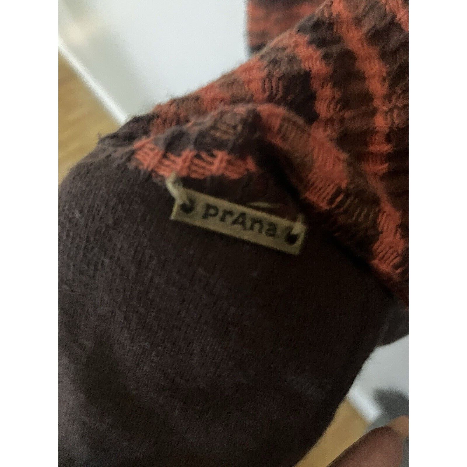 Prana Prana Meryl Sweater Dress small Chevron Hooded Orange Brown Size S / US 4 / IT 40 - 4 Thumbnail