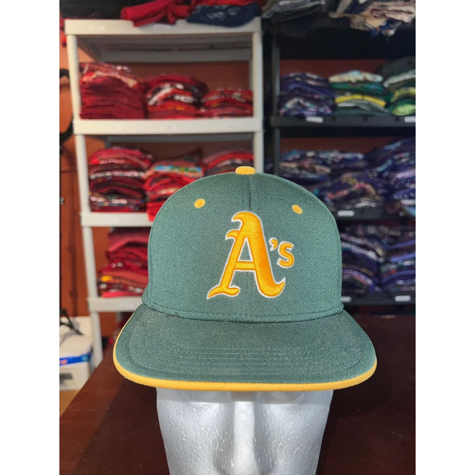 The Game Dodge City A's Hat The Game Pro Game Tek 2 Baseball Cap XS Size ONE SIZE - 1 Thumbnail