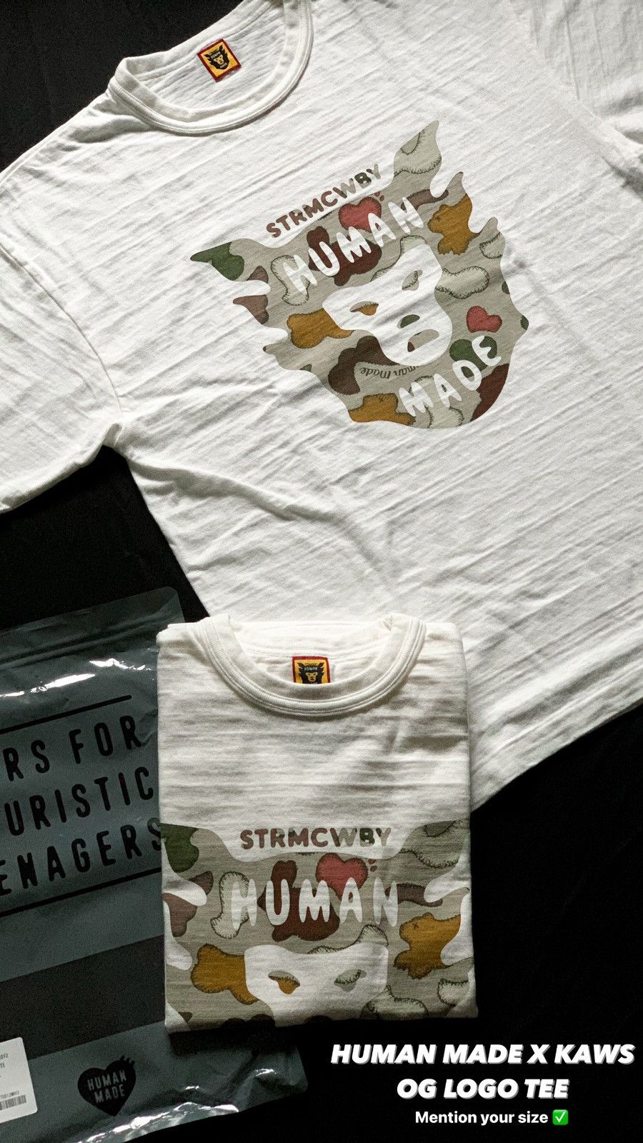 HUMAN MADE tシャツ camo XL Human Made × Japanese Brand Human Made X Kaws Camo Og Logo Tee