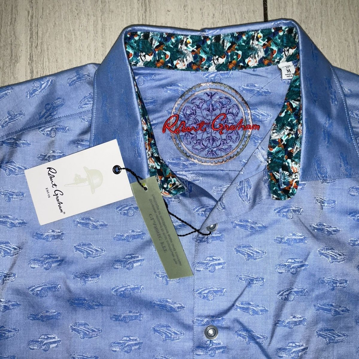 Robert Graham Robert Graham Muscle Cars Button Up Shirt Size US M / EU 48-50 / 2 - 2 Thumbnail