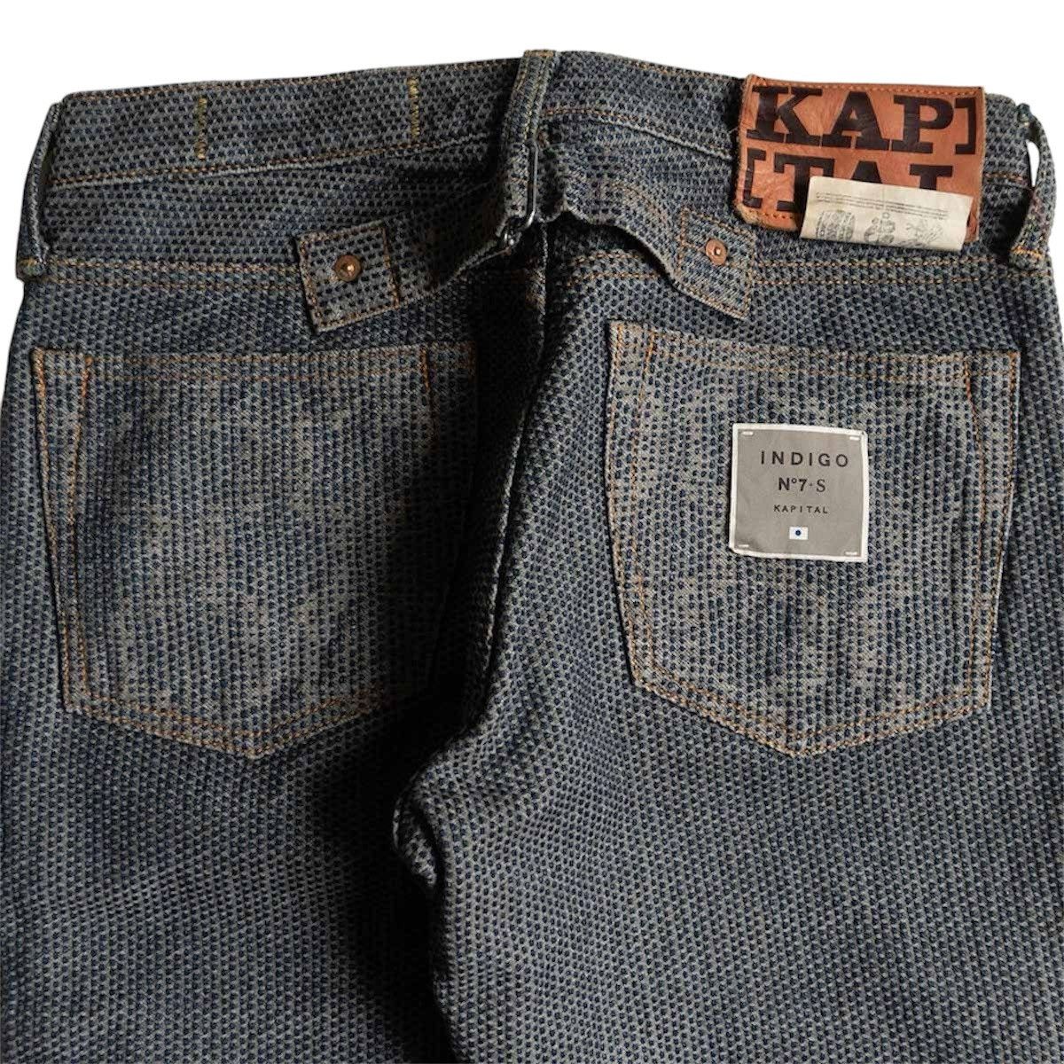 Kapital × Kapital Kountry Kapital Century Denim Indigo No 7S 5p Monkey Cisco- Stone Size US 30 / EU 46 - 2 Thumbnail
