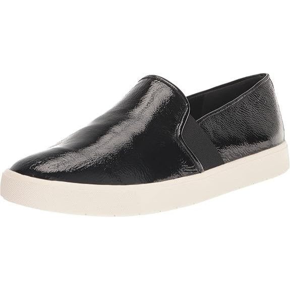 Vince Vince Blair Leather Women's Slip-On Sneaker Black/White Sz 9 Size US 9 / IT 39 - 9 Thumbnail