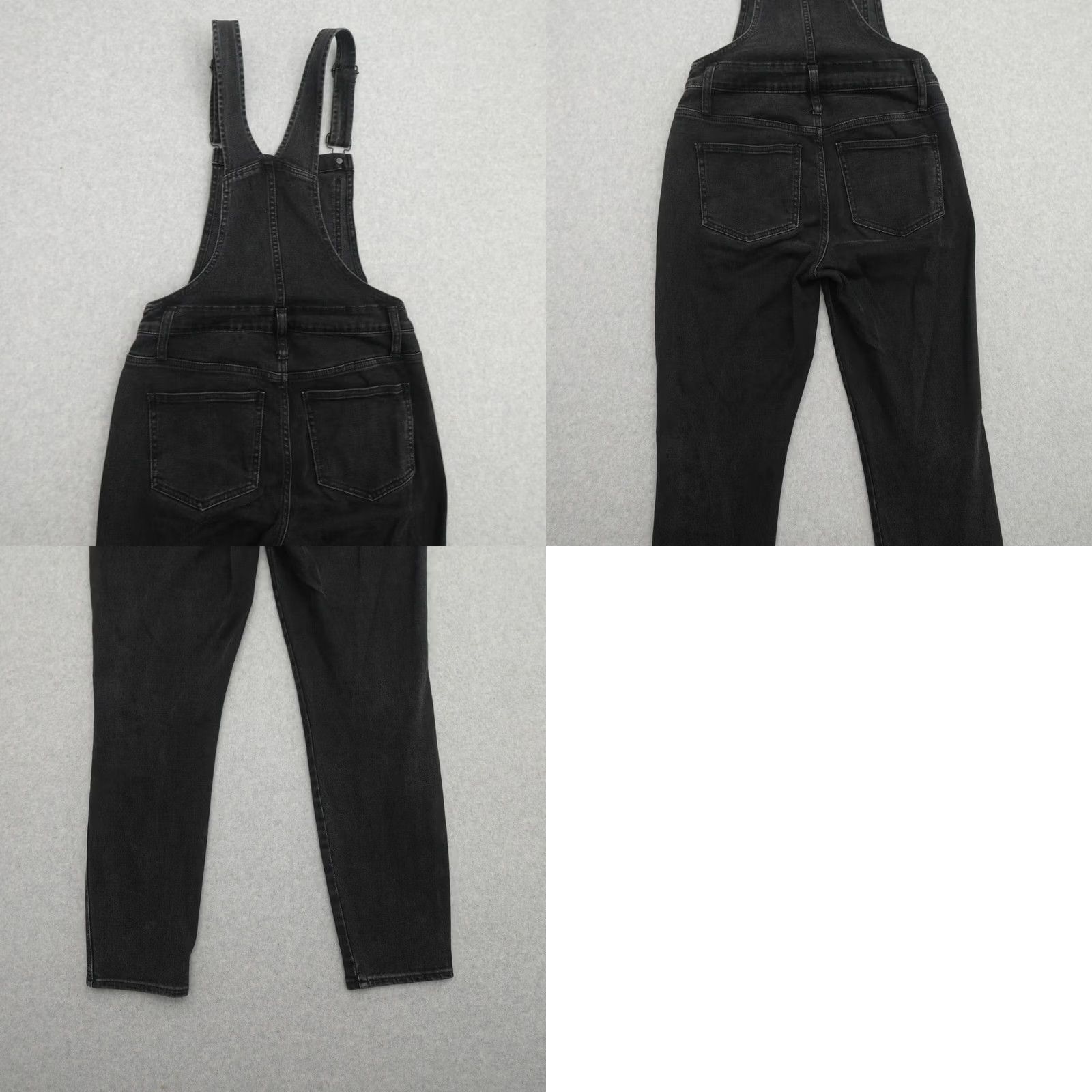 Madewell Madewell Overalls Small Black Denim Bib Utility Work Wear Frayed Womens Size 28" / US 6 / IT 42 - 9 Thumbnail