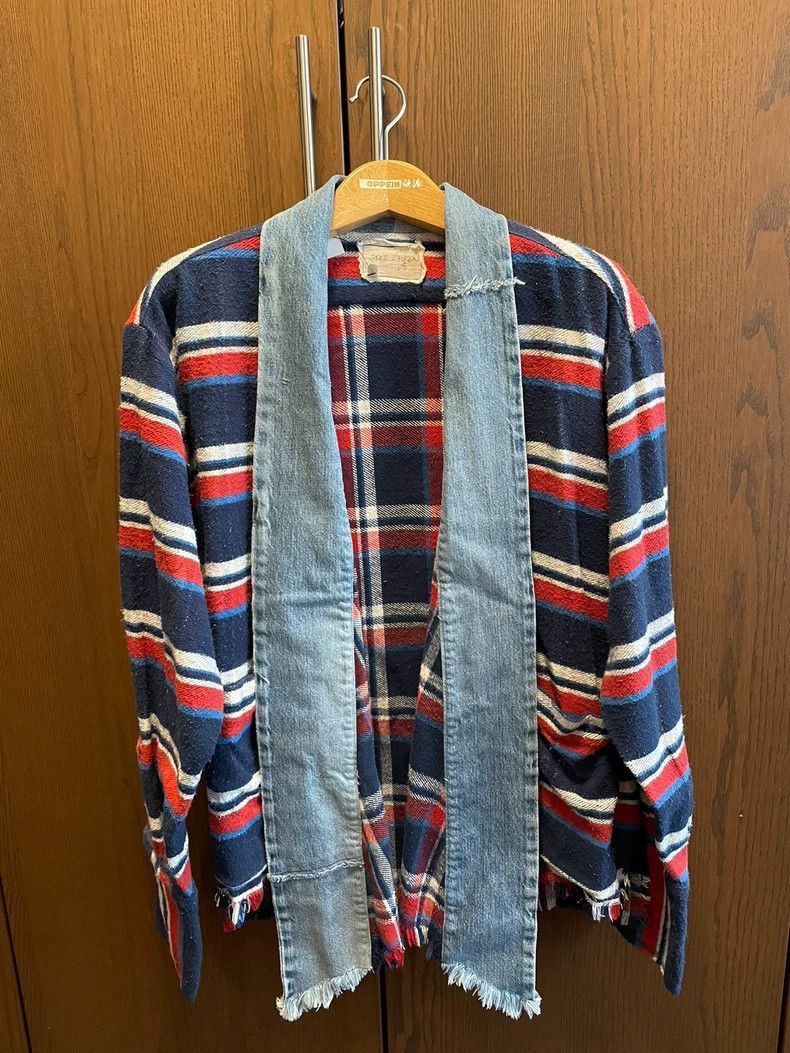 Greg Lauren Greg Lauren size3 Classic Blue and Red Daoist Robe Size US L / EU 52-54 / 3 - 1 Thumbnail