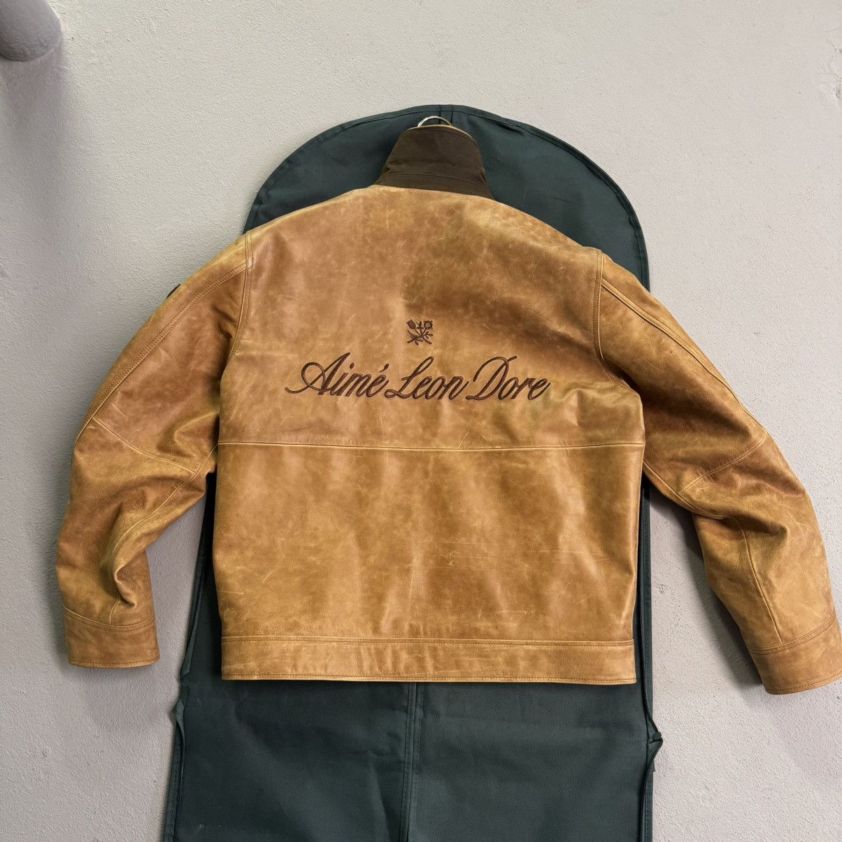 Aime Leon Dore Aime Leon Dore Leather Aviator Jacket | Grailed