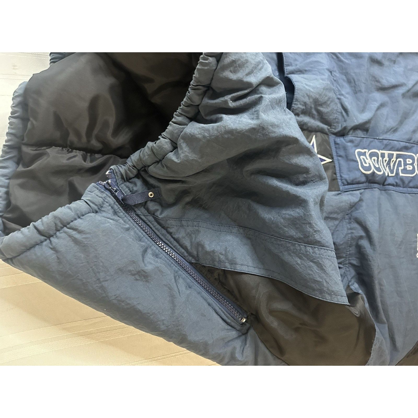 Starter 90s Dallas Cowboys Starter Pro Line 1/4 Zip Jacket Size 2XL Size US XXL / EU 58 / 5 - 8 Thumbnail