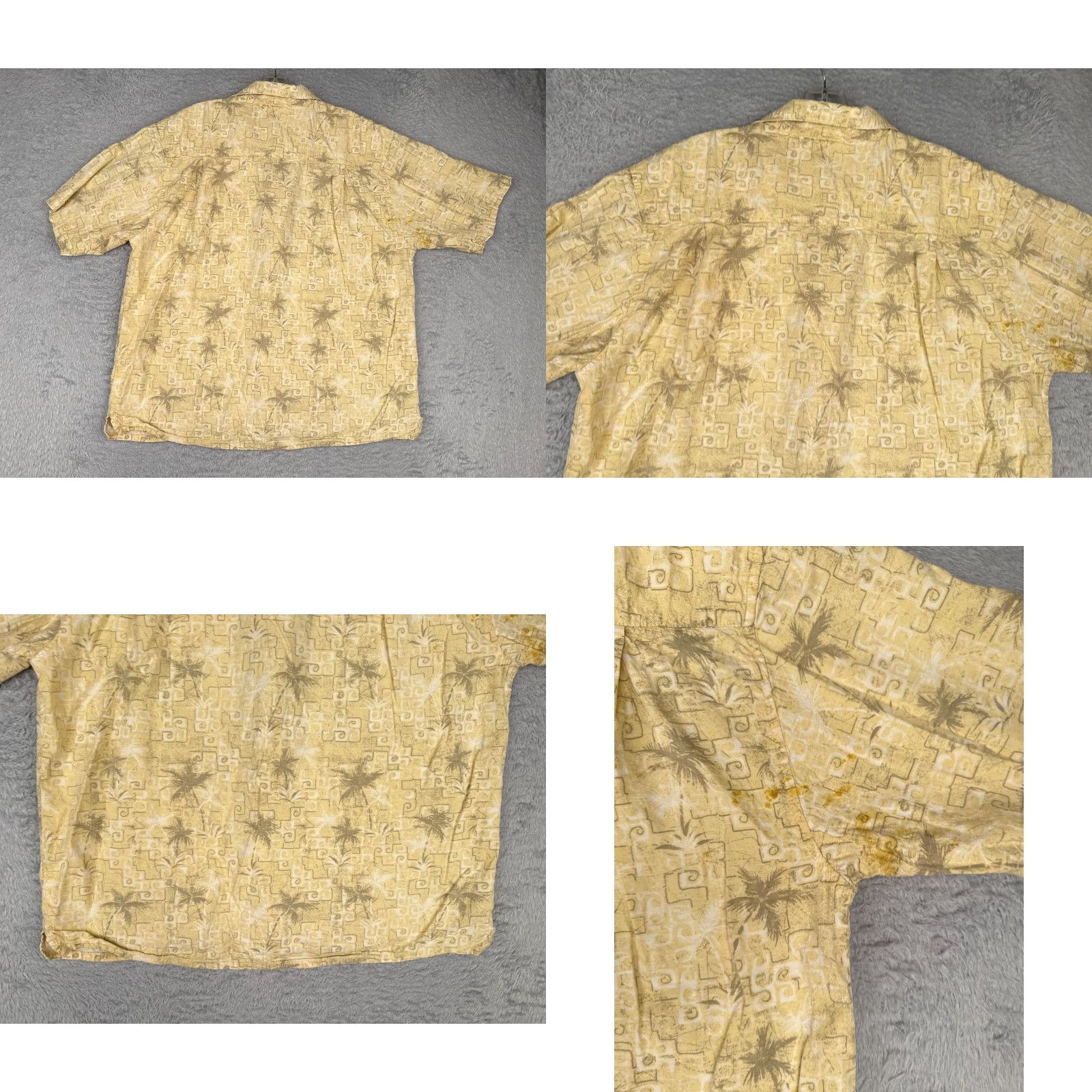 Ocean Pacific VINTAGE Ocean Pacific Shirt Men Large Yellow Hawaiian Tribal Geometric Cotton Blend READ Size US L / EU 52-54 / 3 - 9 Thumbnail