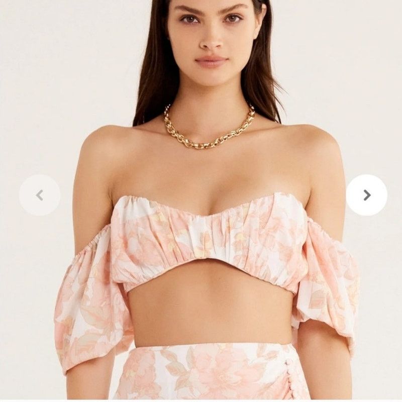 Free People New Free People RUMER Isola Set $488 Au XL-US 10 Pink Floral Size 32" / US 10 / IT 46 - 9 Thumbnail