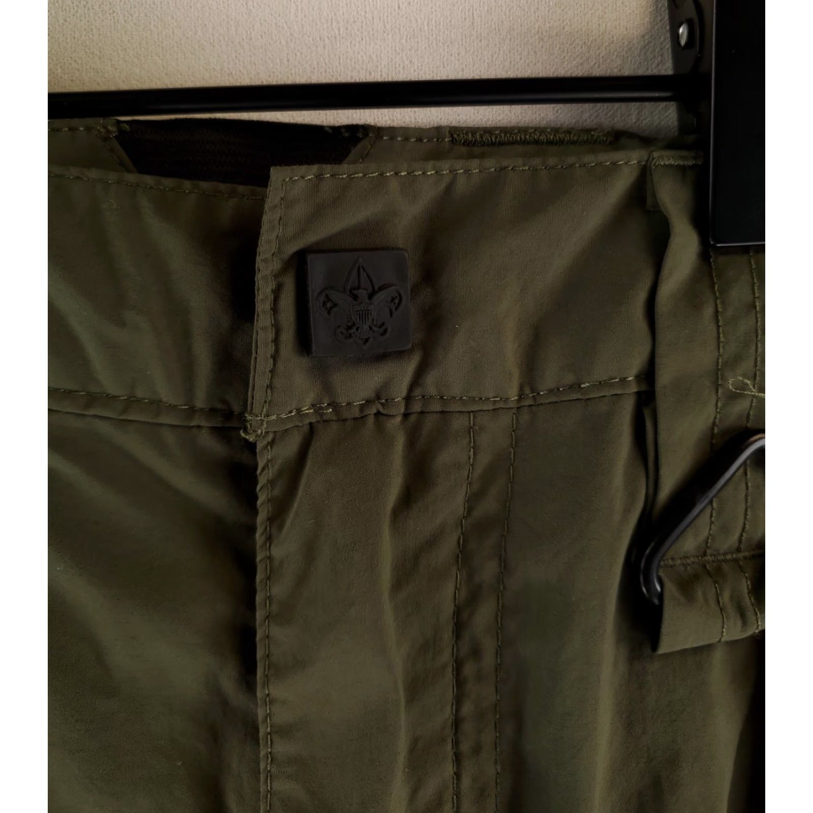 Vintage Boy Scouts of America Cargo Shorts Supplex Nylon Green Mens M (35 Actual) Size US 31 - 3 Thumbnail
