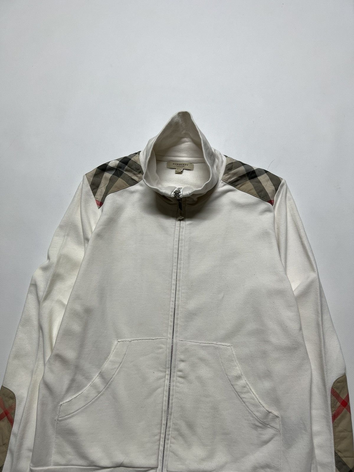 Burberry × Vintage Vintage Y2k Burberry London 🤍 Nova Check Zip Sweatshirt 00’s Size M / US 6-8 / IT 42-44 - 4 Thumbnail