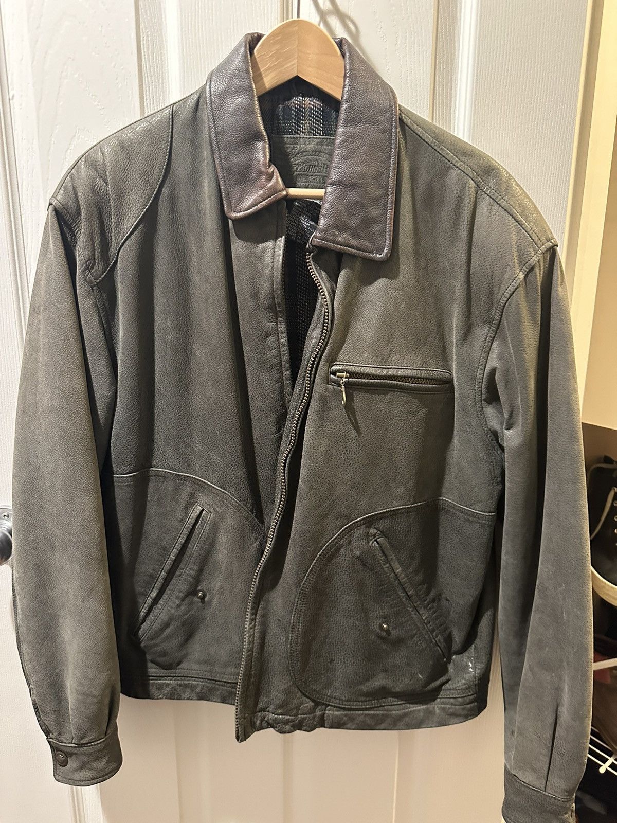 St. Johns Bay Heavy leather jacket. Size US L / EU 52-54 / 3 - 1 Thumbnail