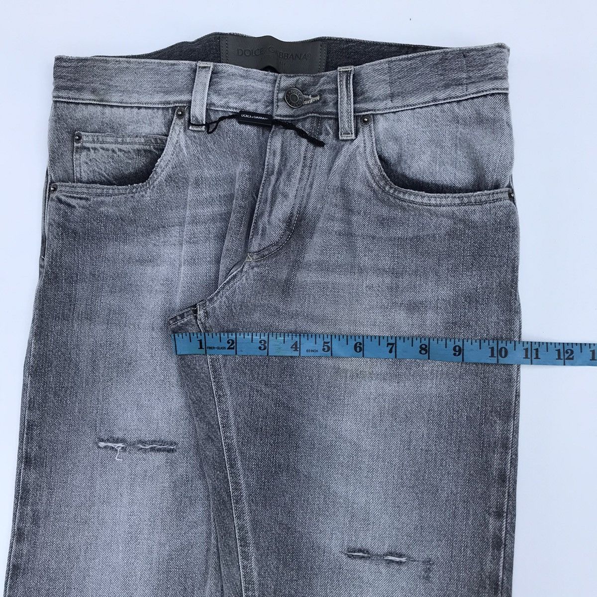 Dolce & Gabbana Dolce & Gabbana Denim Selvedge Distressed D&G Luxury Brand Size US 30 / EU 46 - 16 Thumbnail