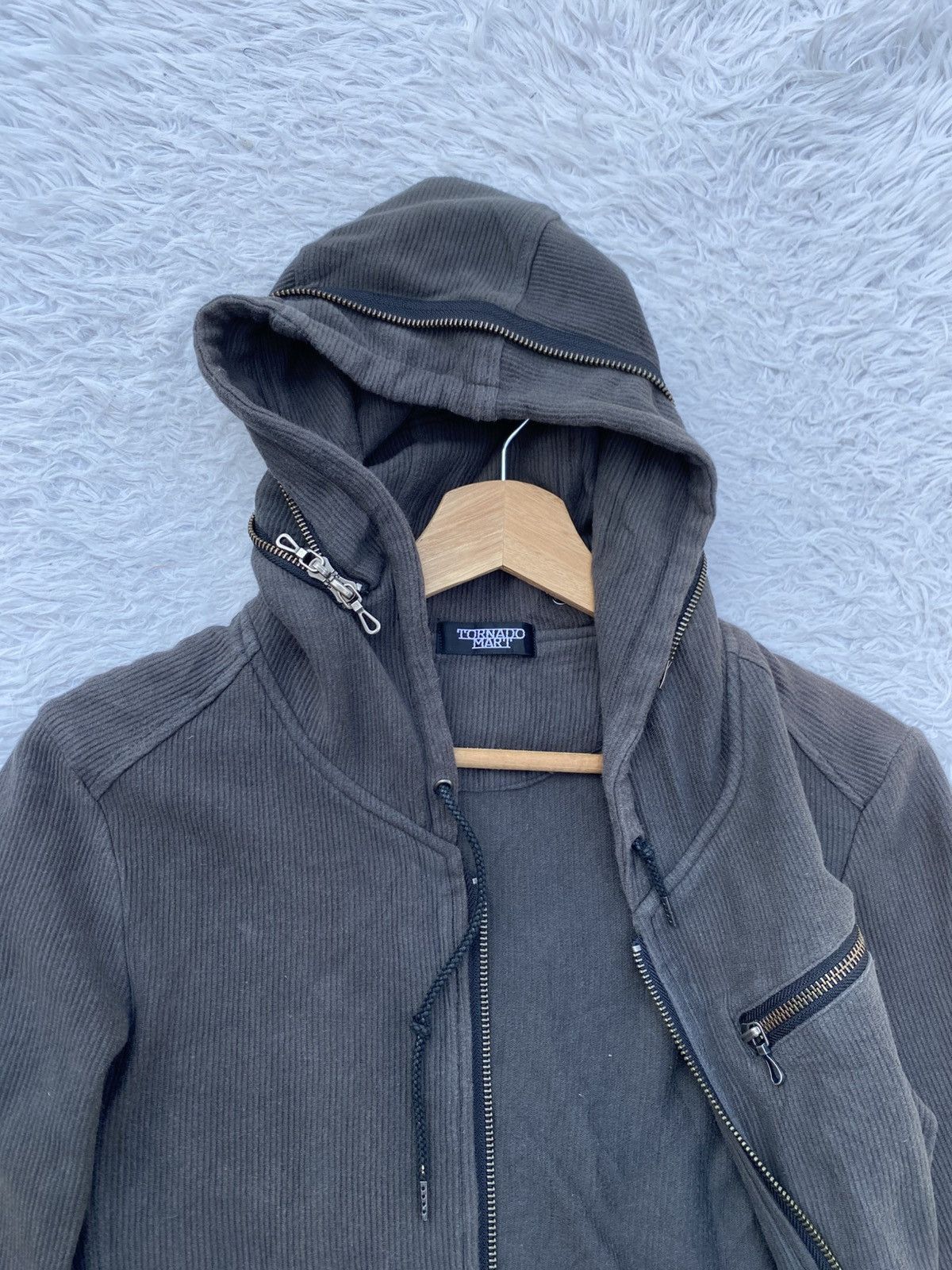 Tornado Mart Tornado Mart Japanese Brand Zippered Pocket Sweater Hoodie Size US S / EU 44-46 / 1 - 6 Thumbnail