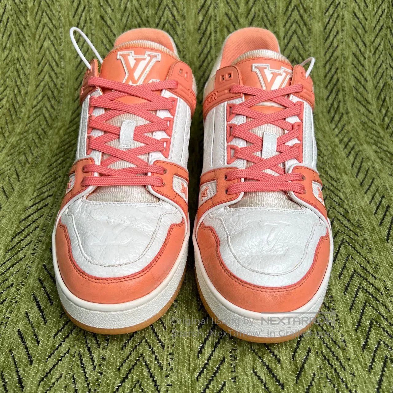 Louis Vuitton LV Trainer Peach Pink Sneakers. Size US 8.5 / IT 38.5 - 2 Thumbnail