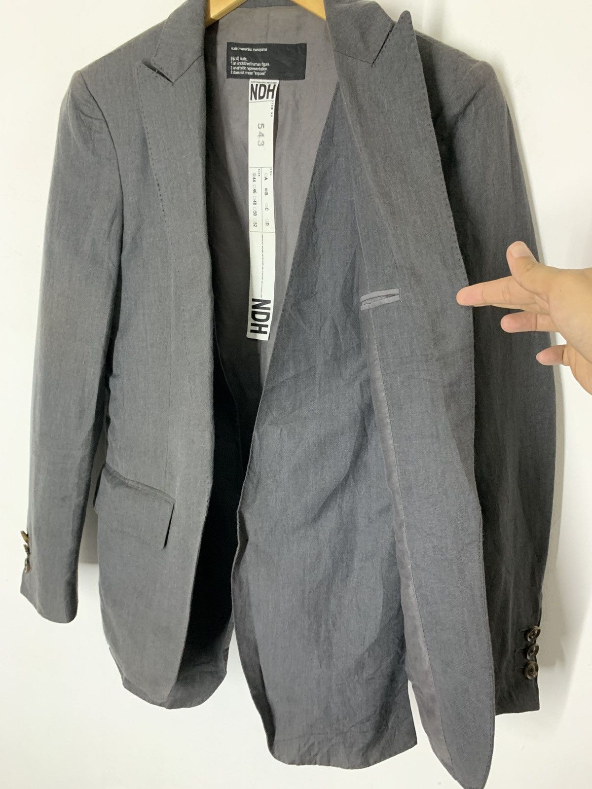 Nude: Masahiko Maruyama Nude MasahikoMaruyama Avantgarde Blazer Ma+ Julius Size US S / EU 44-46 / 1 - 3 Thumbnail