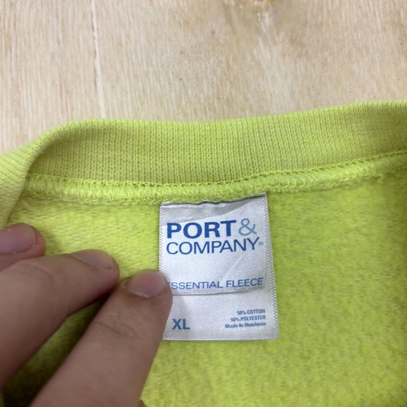Port & Company VINTAGE Port & Company Sweatshirt Mens XL Yellow Fleece Crewneck Pullover Lee Supply Size US XL / EU 56 / 4 - 3 Thumbnail