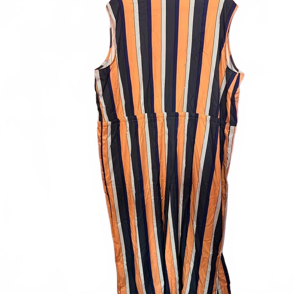 Designer Stylish Striped Jumpsuit - Perfect for Summer Size 42" / US 20 - 3 Thumbnail