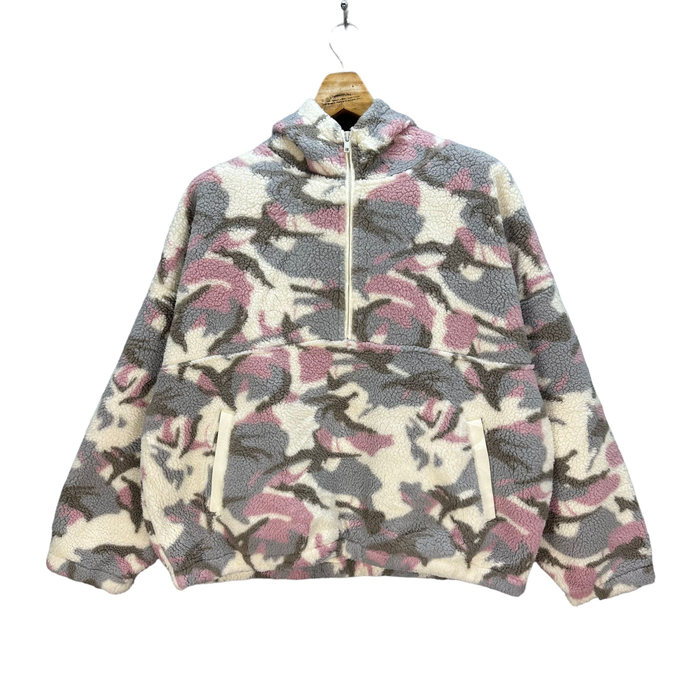 image of Gap Fullprint Half Zip Pullover Fleece Hoodies 7974-194, Men's (Size Large)