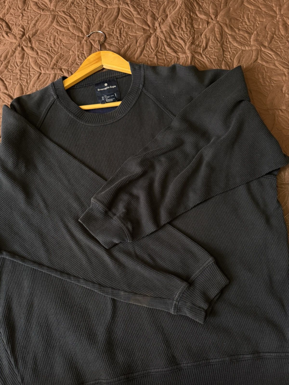 Ermenegildo Zegna ERMENEGILDO ZEGNA TWINTECH SWEATKNIT WAFFLE MADE IN ITALY Size US L / EU 52-54 / 3 - 11 Thumbnail
