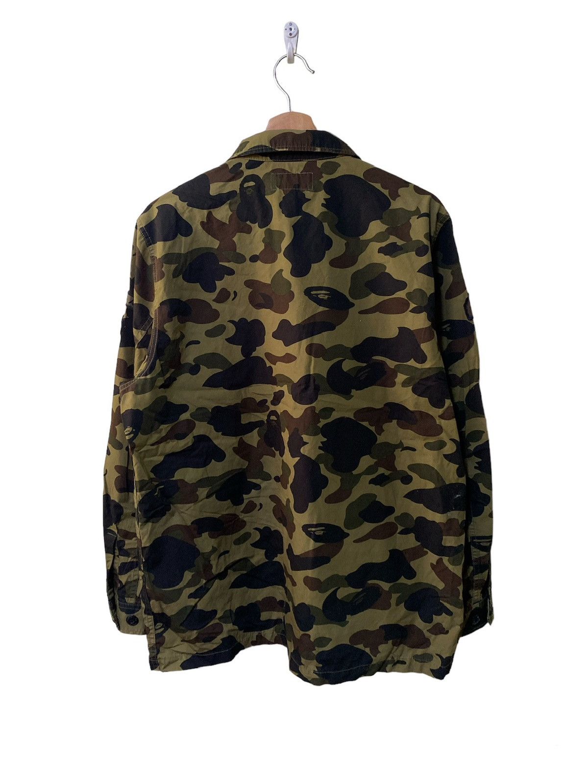 Bape Vtg A bathing Ape BAPE 1st Camo Military Double Pocket Shirt Size US XL / EU 56 / 4 - 6 Thumbnail