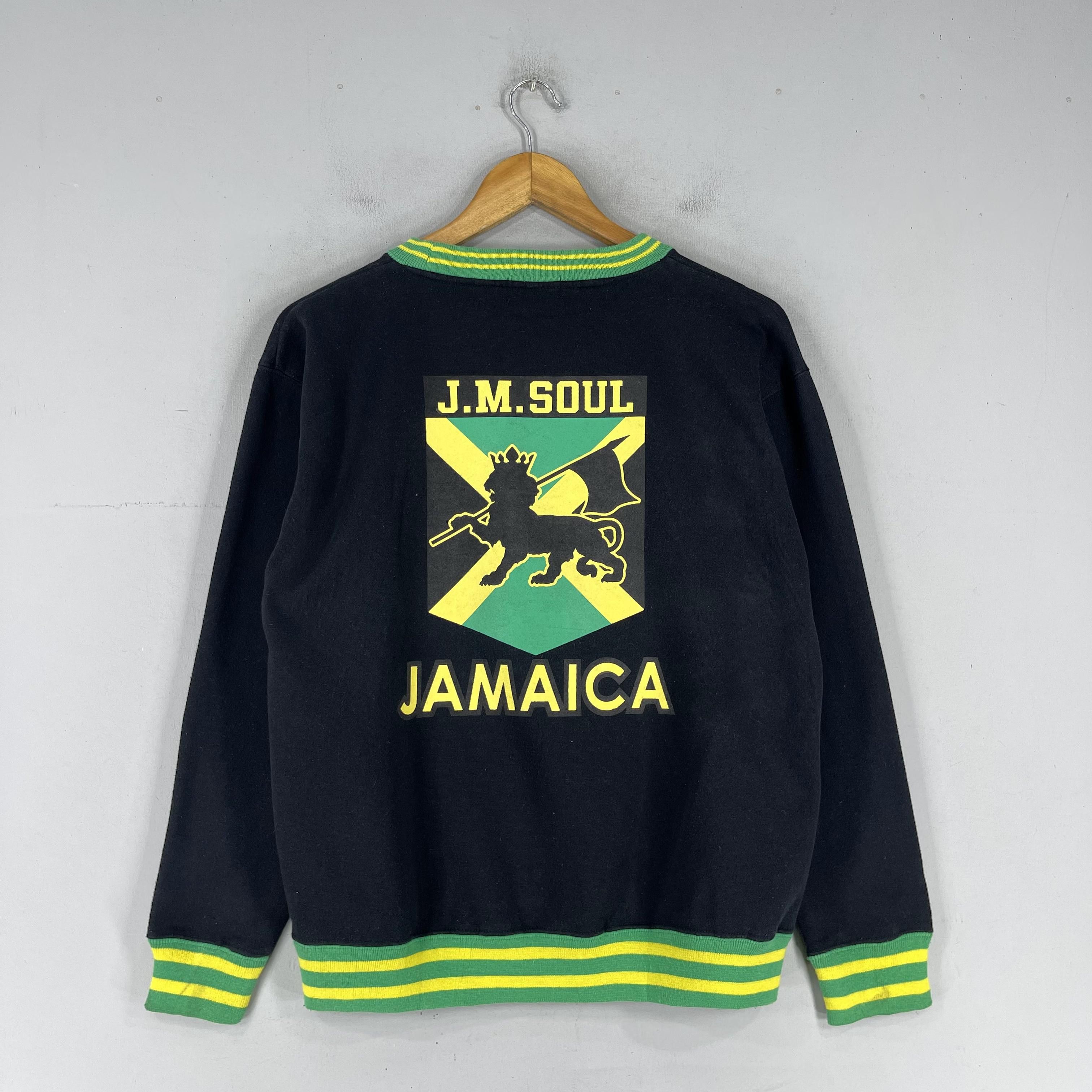 Bob Marley Vintage 90's JAMAICA Crewneck Big Logo Rasta Sweatshirt Size M / US 6-8 / IT 42-44 - 3 Thumbnail