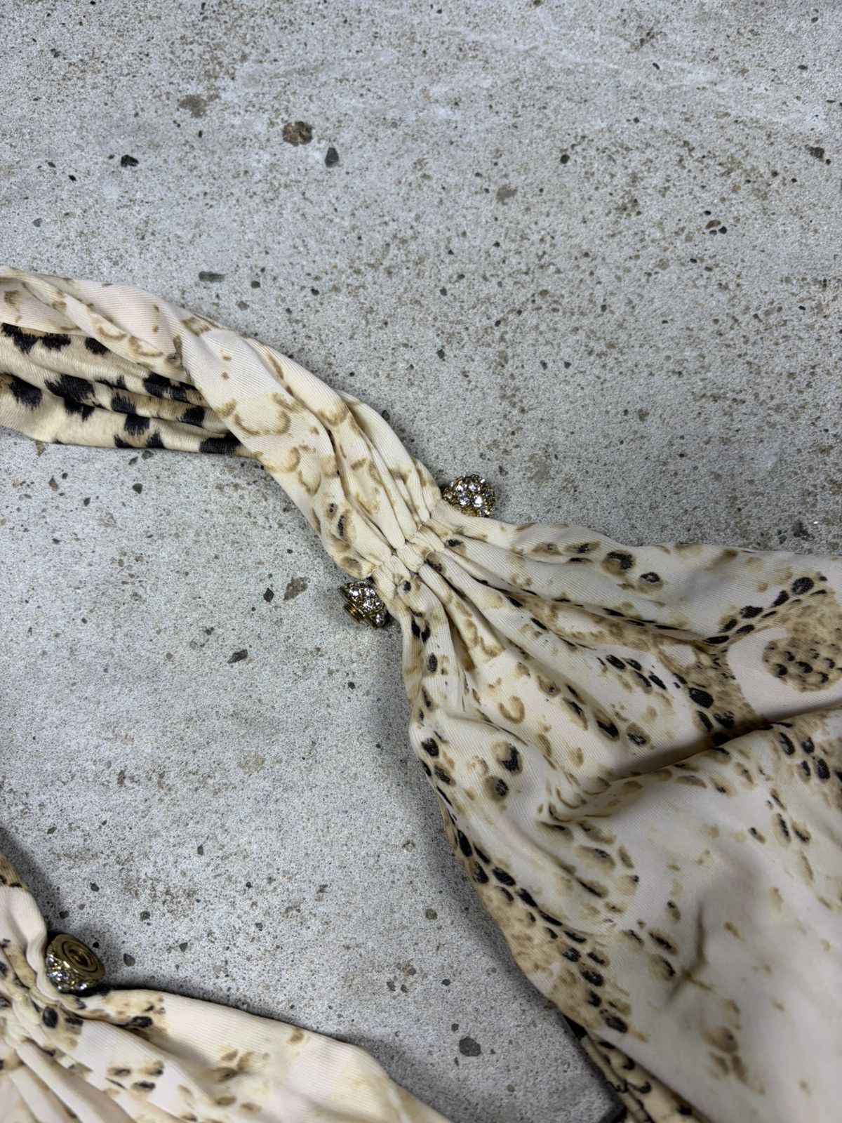 Roberto Cavalli Roberto Cavalli 2006 Leopard Snake Animal Print Halter Dress Size M / US 6-8 / IT 42-44 - 9 Thumbnail