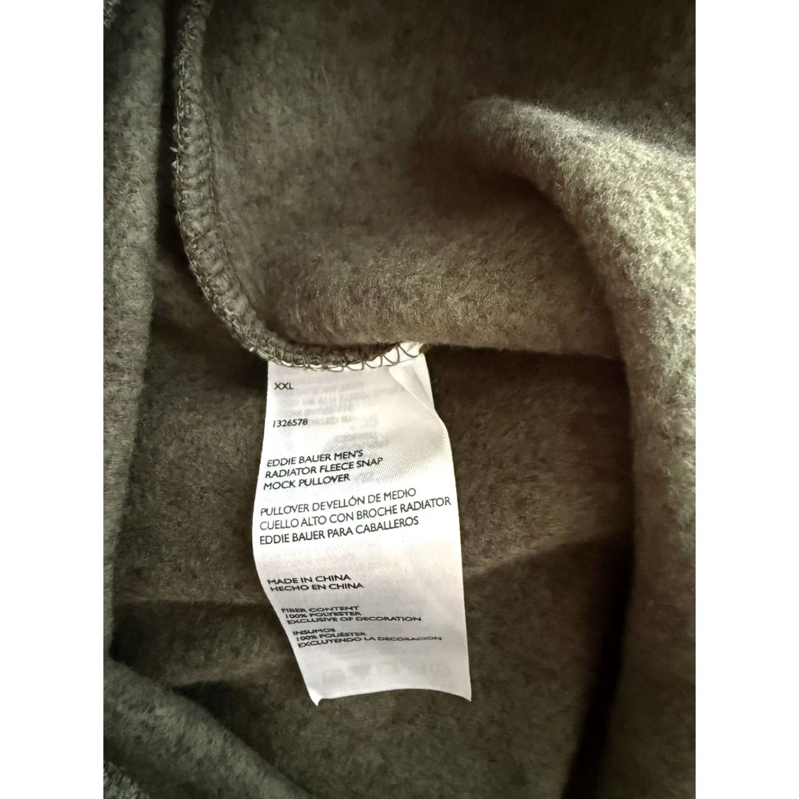 Eddie Bauer VINTAGE: No — NWT Eddie Bauer Men’s 2XL Green Radiator Fleece Pullover Snap Sweater Outdoor Shirt Hoodie? Size US XXL / EU 58 / 5 - 5 Thumbnail